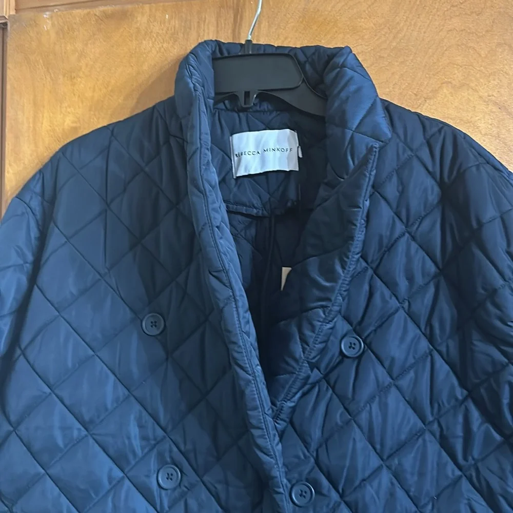 Rebecca Minkoff Black Quilted Coat - Picture 2 of 8